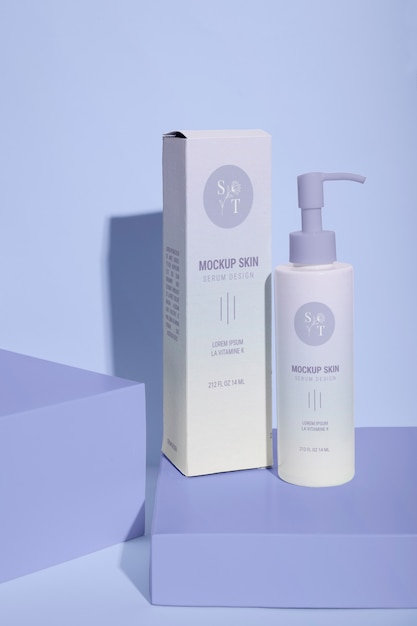 PSD skin care packaging mockup