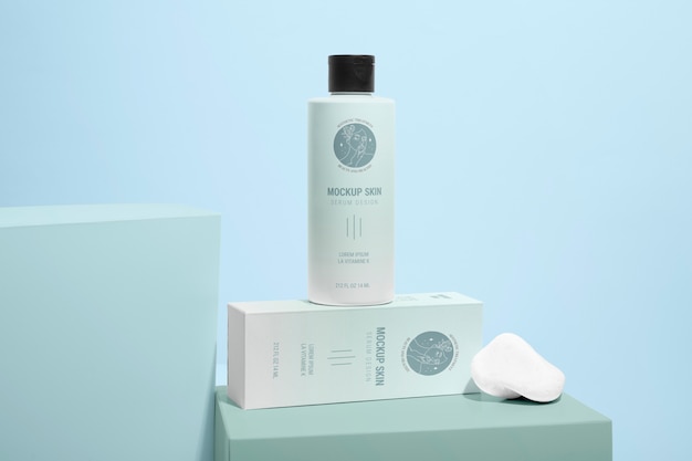 PSD skin care packaging mockup