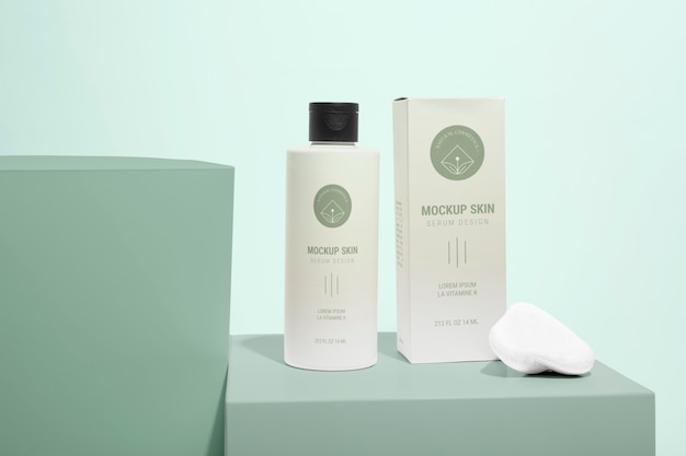 PSD skin care packaging mockup