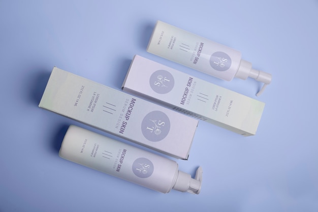 PSD skin care packaging mockup