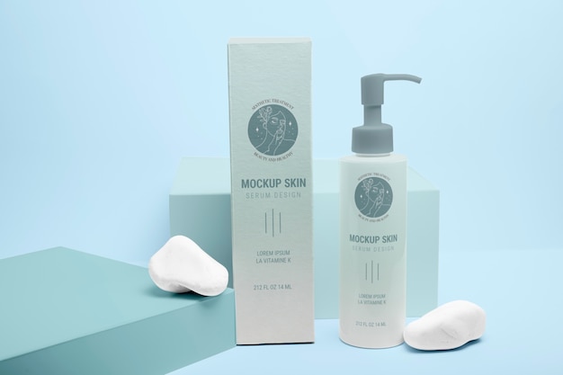 PSD skin care packaging mockup