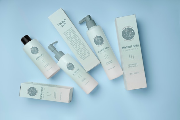 PSD skin care packaging mockup