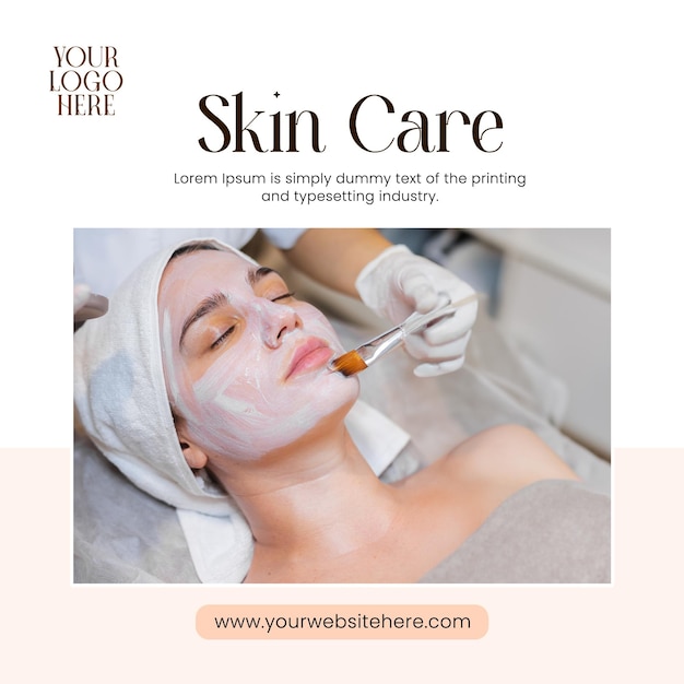skin care social media banner