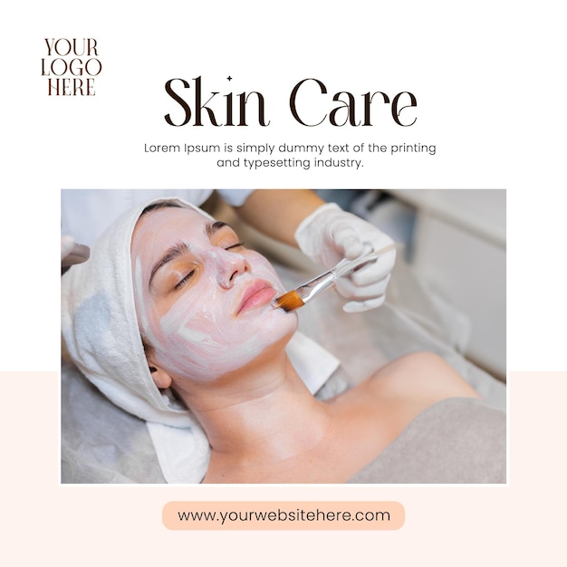 PSD skin care social media banner