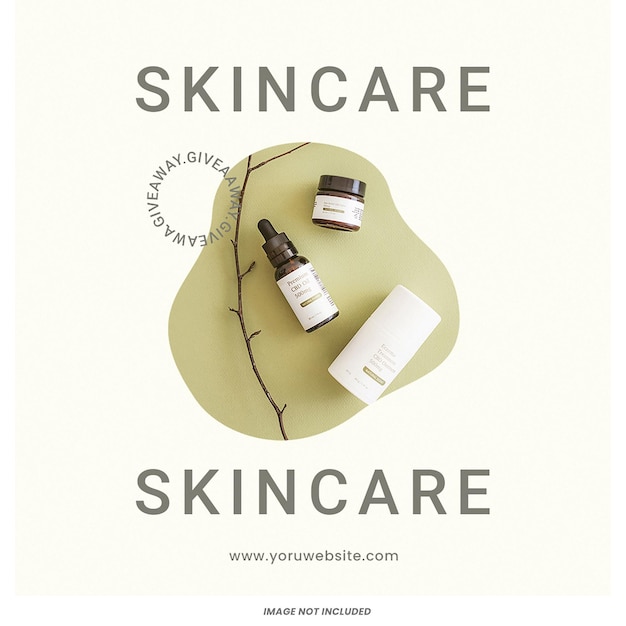 Skin Care Szablon Postów Na Instagramie Psd Design