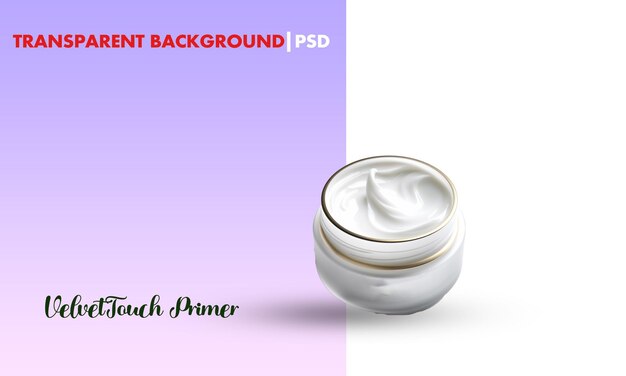 PSD skin care transparent cream psd