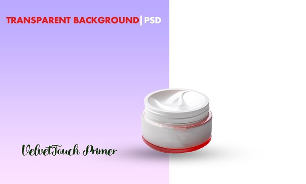 PSD skin care transparent cream psd