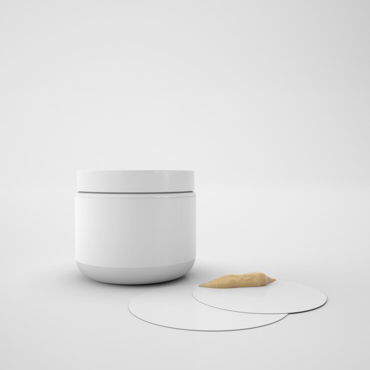 PSD skin cream container
