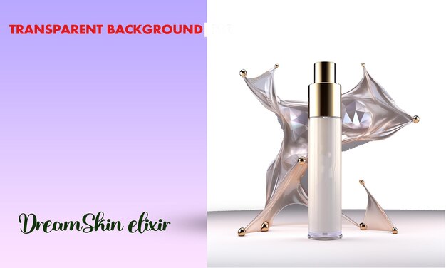 Skin elixir transparent background psd