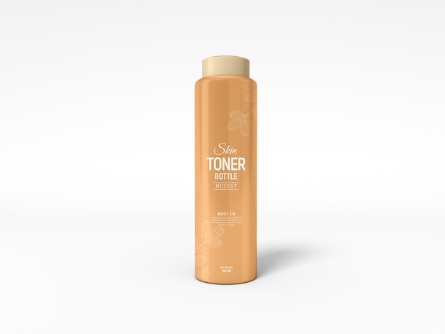 PSD skin toner cosmetic bottle mockup