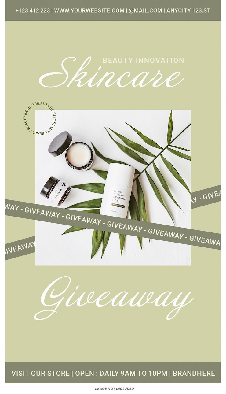PSD skincare 브랜딩 인스타그램 스토리 템플릿 psd 디자인