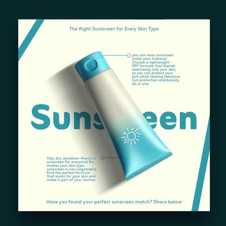 PSD 皮肤护理产品 社交媒体 后设计