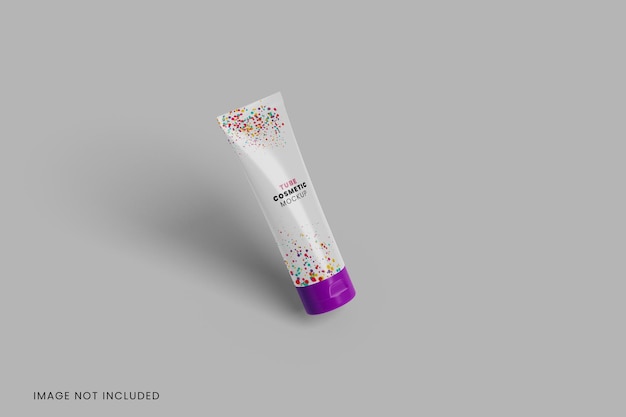 Skincare tube mockup psd box voor beauty merken