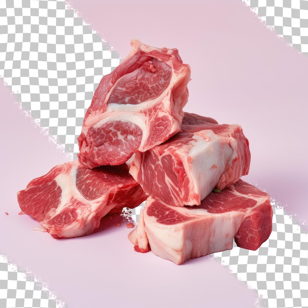 PSD 皮を剥いてカットした牛の頭肉部分