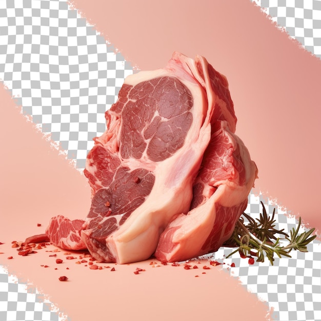 PSD skinned and cut cow head meat portions