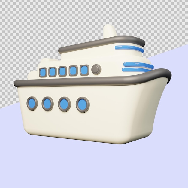 Skip 3D Kjøretøy Illustrasjoner