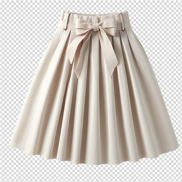 A skirt with a bow on it