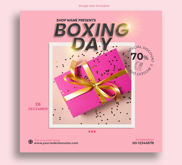 PSD sklep boxing day prezentuje post