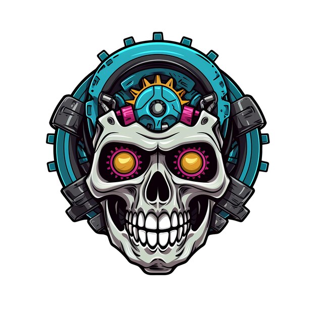 Skull art illustrations for stickers tshirt design poster etc