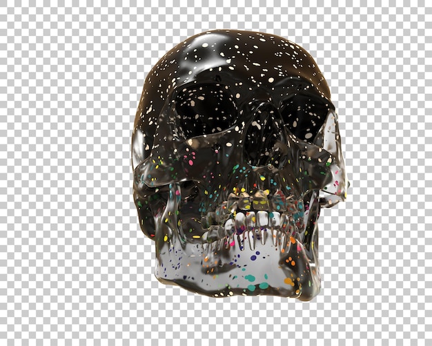 skull isolated on background 3d rendering illustration