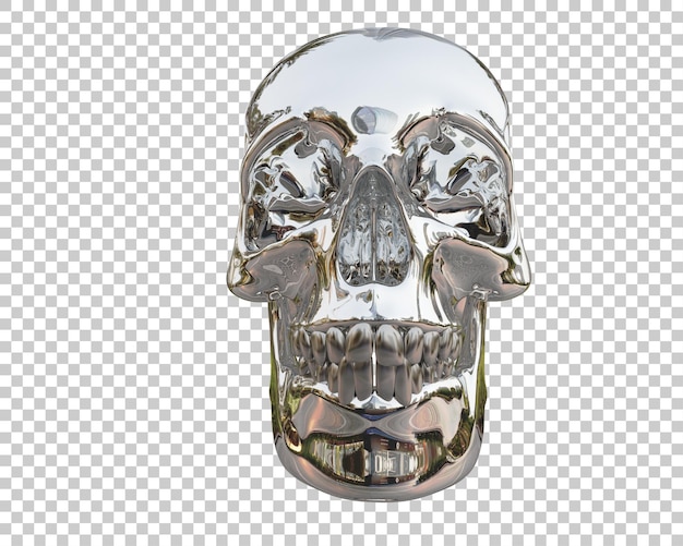 PSD skull isolated on background 3d rendering illustration