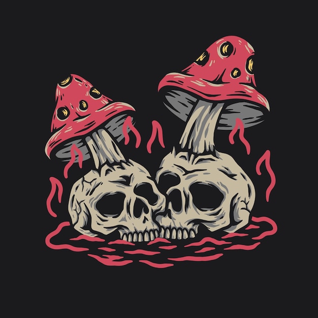 PSD skull moodle