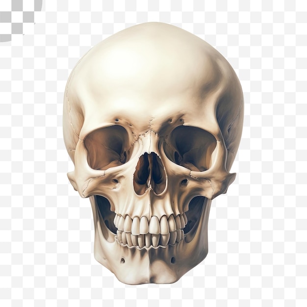 PSD skull transparent background