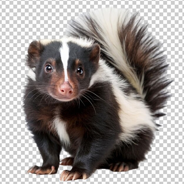 PSD skunk on transparent background