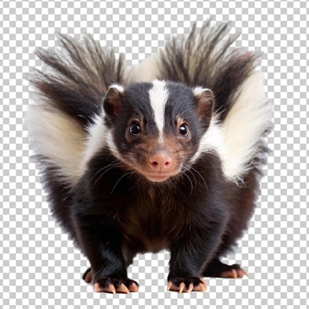 PSD skunk on transparent background