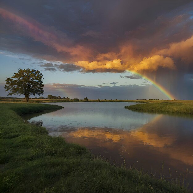 空と雲の風景