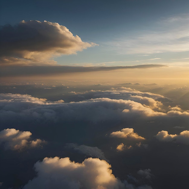 PSD 空と雲の風景