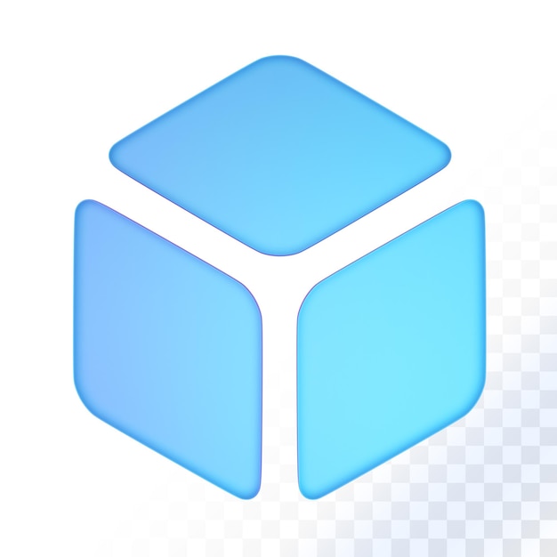 Sky blok 3D-gengivelse