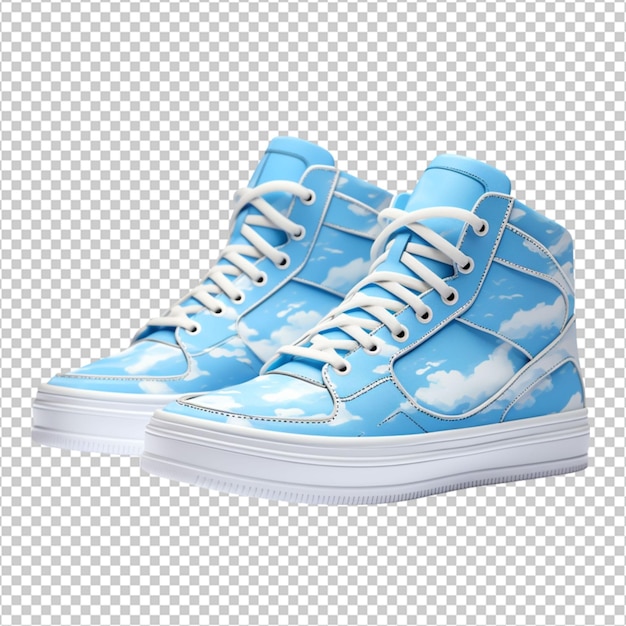 PSD sky blue sneake png