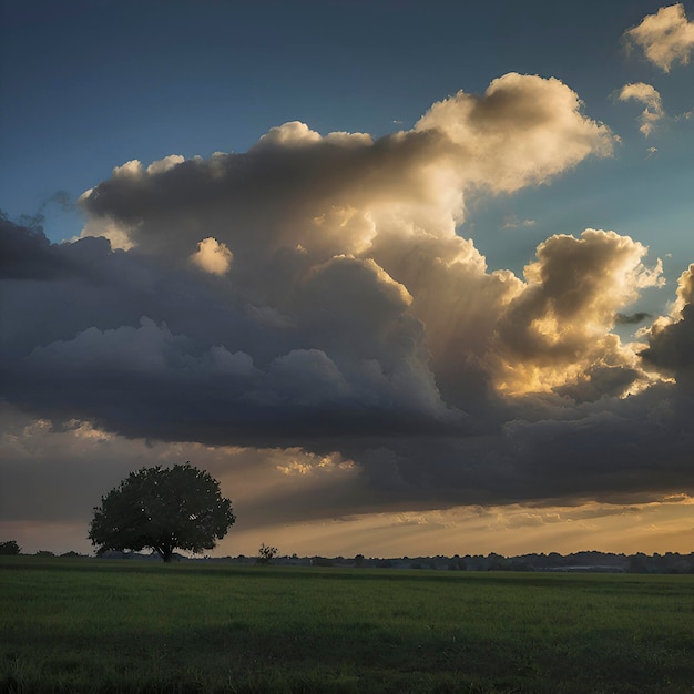 PSD paesaggio del cielo e delle nuvole