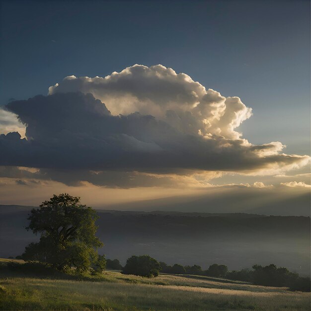 空と雲の風景