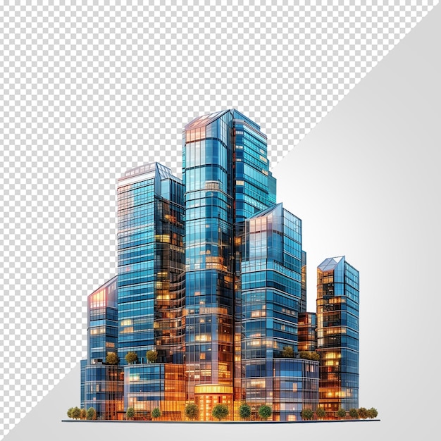 PSD skyline budynku png