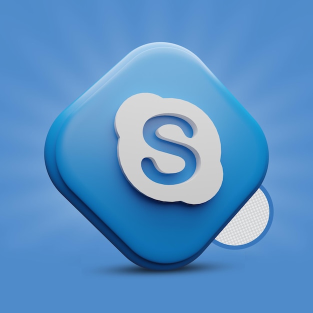 PSD icona skype 3d