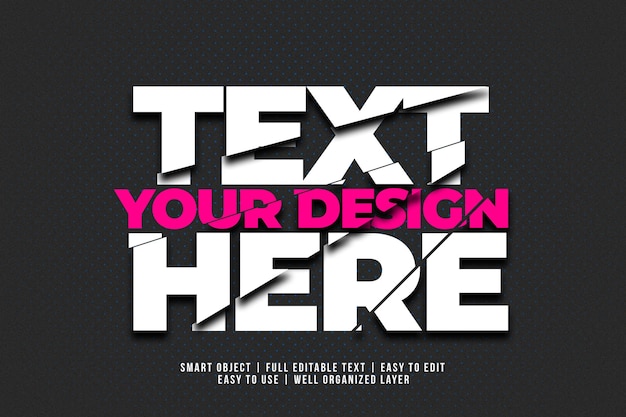 SLACED TEXT FULL EDITABLE SMART OBJECT