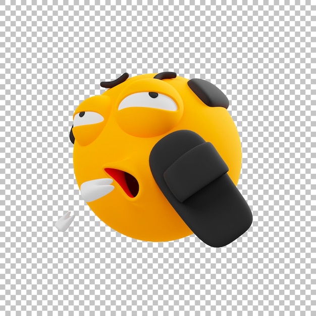 PSD slap in the face emoticon 3d emoji icon