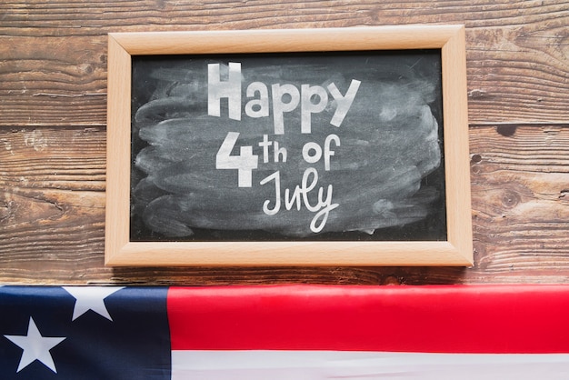 PSD slate mockup for usa independence day