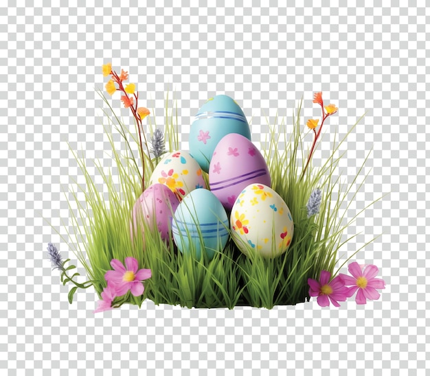 PSD slavic floral easter egg isolated on transparent background png psd