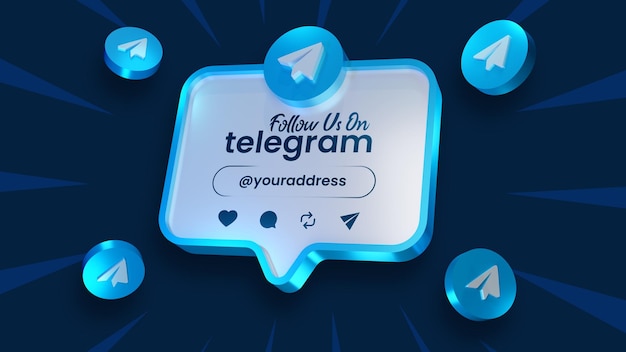 Śledź nas na Telegramie Telegram backgorund Post