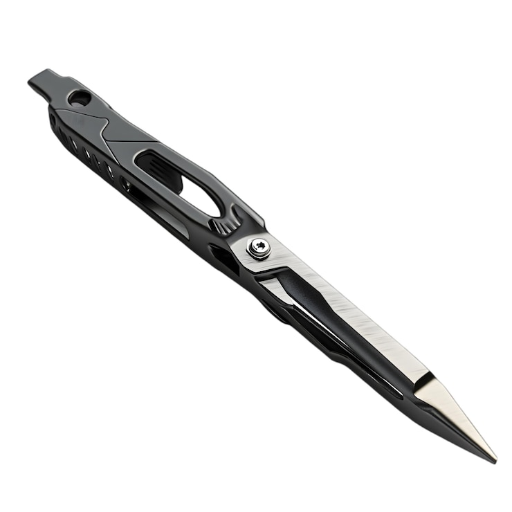 PSD sleek black pocket knife
