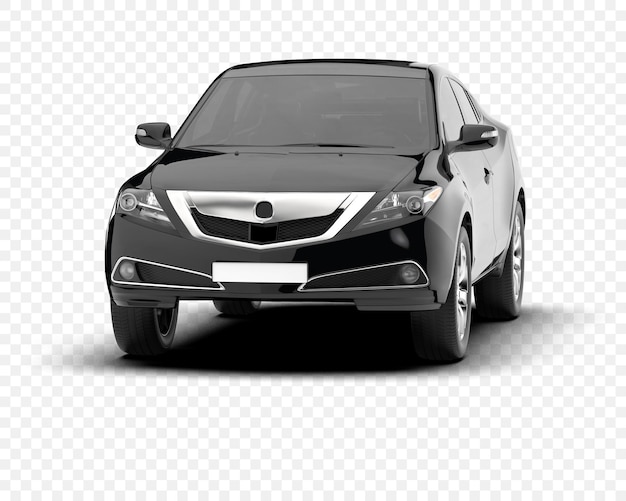 Sleek Black Sedan Modern Luxury on the Road