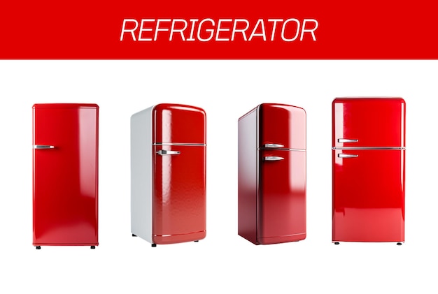 PSD sleek interior refrigerator image