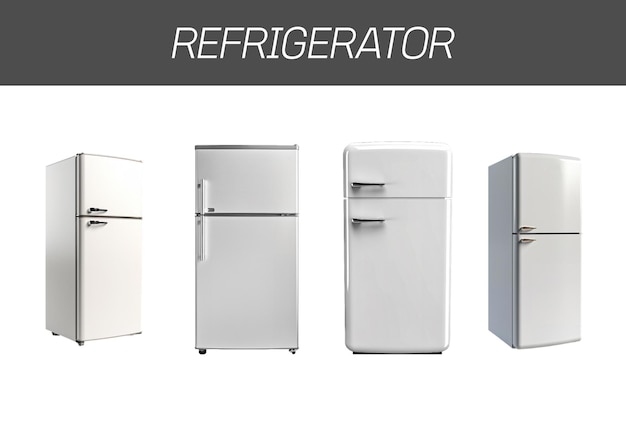 PSD sleek interior refrigerator image