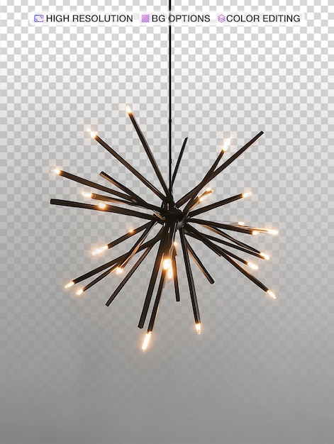 Sleek Modern Ceiling Lamp Against a Clean White Background