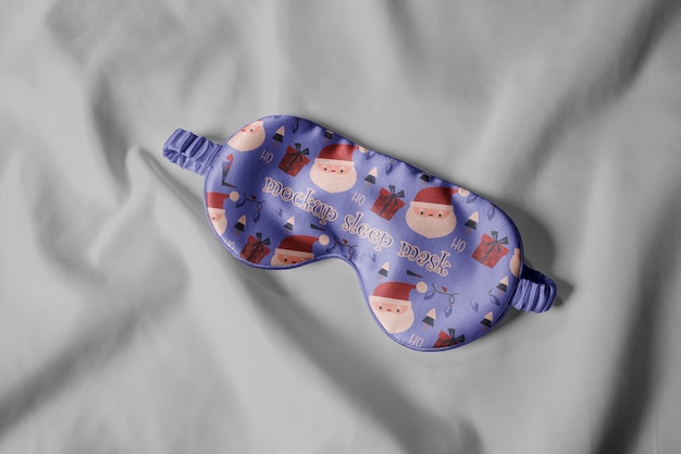 PSD sleep eye mask mockup design