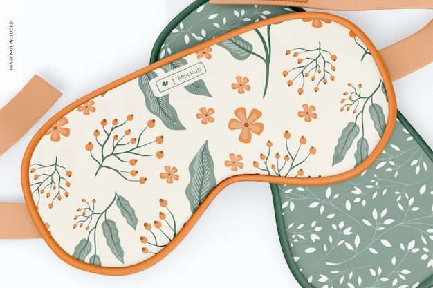 Sleep Mask Mockup, Close Up