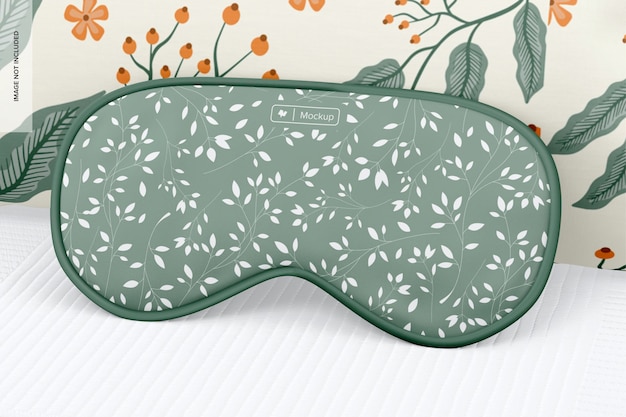 Sleep Mask Mockup, Leaned